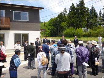 福島県川内村に双葉郡内で初めて災害公営住宅が竣工